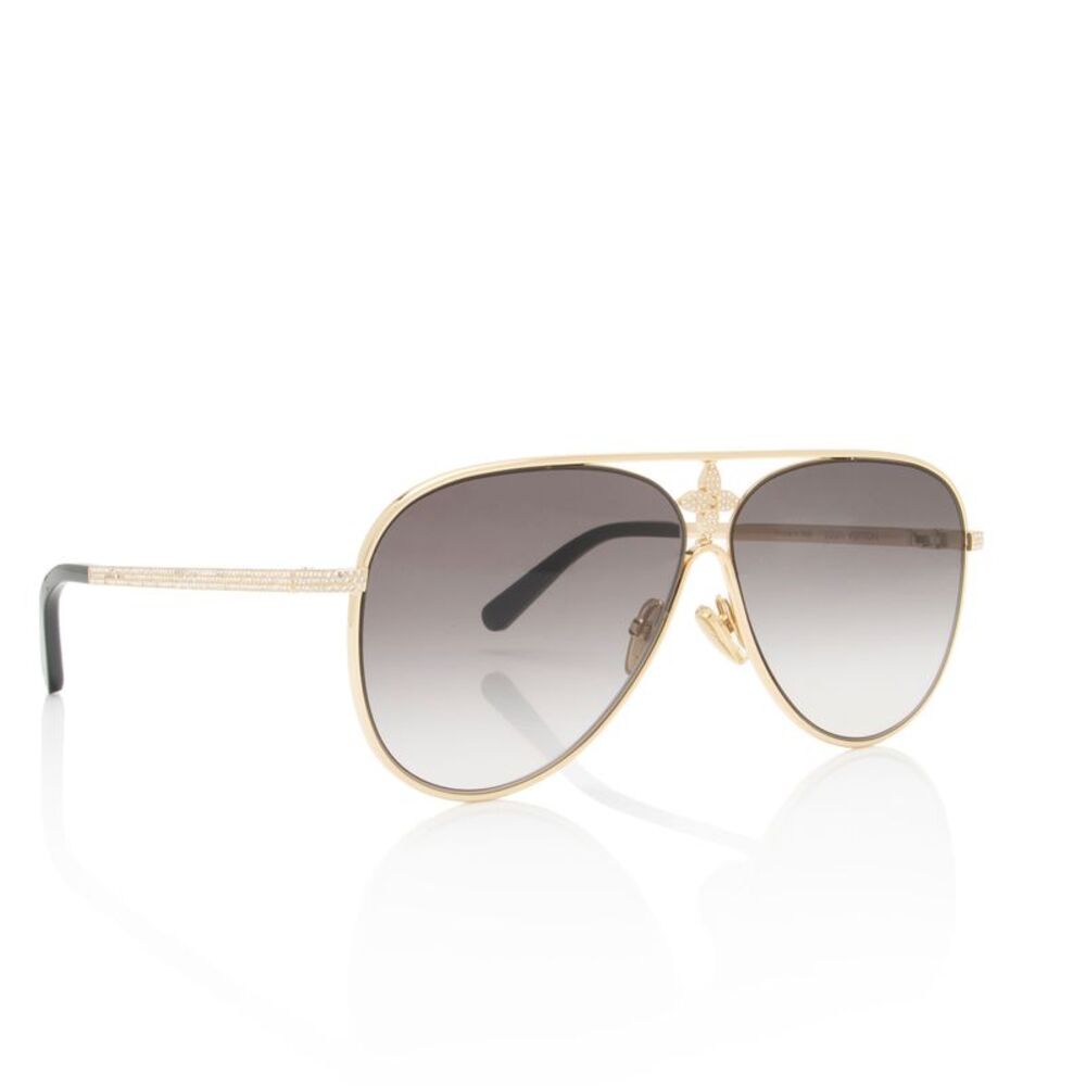 Louis Vuitton Crystal LV Star Pilot Sunglasses - Picture 2 of 5